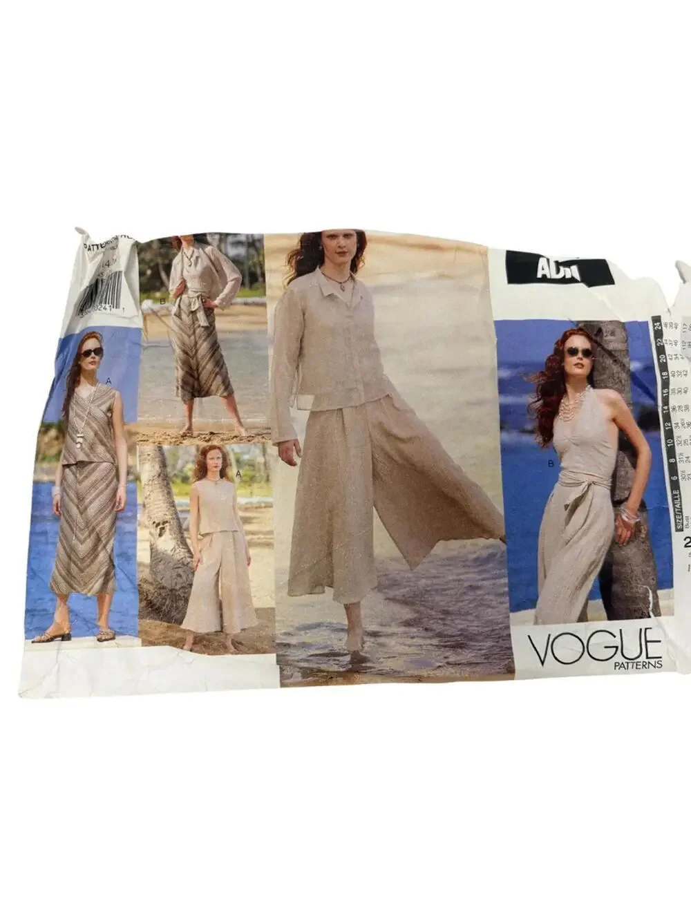 Vintage Vogue by Adri Y2K Beachy Boho Sewing Pattern 2545 Size: 12-14-16